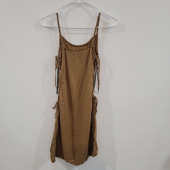 Forever 21 Womens Mini Bodycon Dress Size Small Fairy Brown - Picture 2 of 8